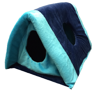 Blue Tunnel Heated Pet Bed - goYo Pets Cat Dome bed Heat Pad